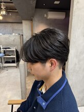 メンズサロン クロムス 梅田茶屋町店(Men's salon clomus)&nbsp;センターパート フェザー 梅田 茶屋町