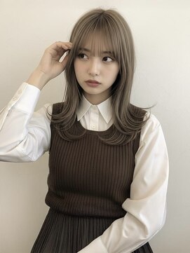パル ミーツ(pal meets) 韓国風レイヤー×透明感アッシュべー