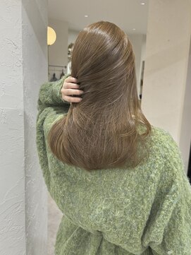 フレームプラス 天王寺あべの店(FRAME+) ブリーチなしオリーブベージュ♪