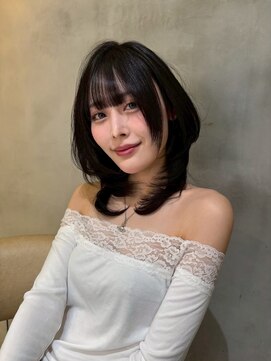 レーヴバイロンド 仙台(Reve by Lond) レイヤーカットダークアッシュ髪質改善似合わせカット白髪ぼかし