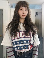 丹 long perm/ olive beige