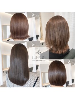 ルンルン(LUNRUN)の写真/一人の女性スタイリストが仕上げまで担当◎女性スタイリストのみ少人数プライベートサロン！