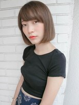 ルティア(Lutia) ワンカールボブ シアーベージュ 大人かわいい☆