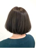 【高田馬場/aoba】春のモスグリーンボブ ♪ワンレングスボブ 