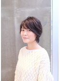 無造作カールでつくるショートボブスタイル