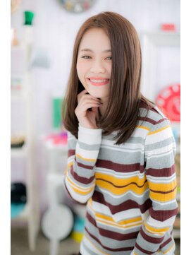 ミック ヘアアンドメイク アップ 駒込店(miq Hair&Make up) シンプルカッコイイ！アーバンストレート