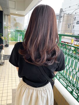 テオ(Theo) Theo / グレーブラウン /  ワンカール / セミロングレイヤー