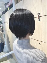 アドラーブル 長岡新保店(adorable)&nbsp;艶感ストレート大人ショートボブｘ小顔ウルフカット丸みショート