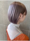 ホワイトラベンダーボブ