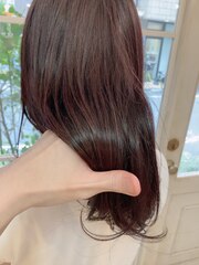 潤い艶髪ナチュラルストレートミディアムロングヘア梅ヶ丘美容室