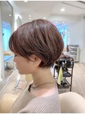 大人可愛い丸みショートボブ/20代/30代/40代/50代/前髪あり