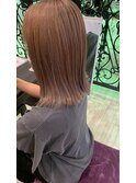 斜めバング/グレージュカラー/シルキーベージュ/岡崎