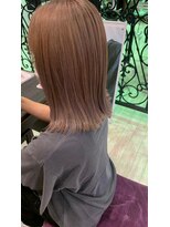 マイ ヘア デザイン 岡崎(MY hair design) 斜めバング/グレージュカラー/シルキーベージュ/岡崎