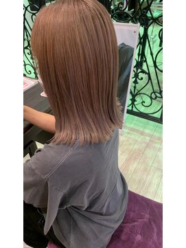 マイ ヘア デザイン 岡崎(MY hair design) 斜めバング/グレージュカラー/シルキーベージュ/岡崎