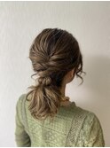 編み下ろしヘアセットstyle