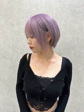 ロンド レア 天神大名店(Lond Le’a) ダブルカラーペールラベンダーケアブリーチハイトーン韓国ブルベ