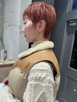 フェンヘアーアイス 中目黒(Fen.hair ici)&nbsp;10代20代30代★大人かわいいダブルカラーブリーチオレンジ