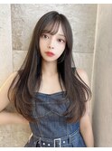 イヤリングカラー 縮毛矯正 韓国風 ダブルカラー 髪質改善_4318