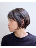 前下がりショート#黒髪#耳掛けショート#くびれショート#ボブ