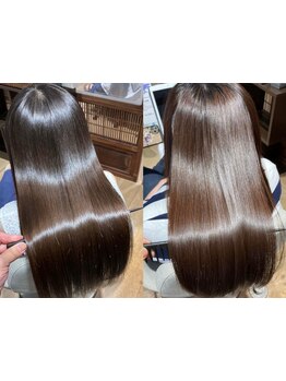 【髪質改善ヘアエステ】縮毛矯正やカラーで傷んだ髪も感動の艶髪【浦和美園/縮毛矯正/髪質改善/越谷/草加】