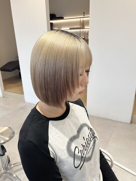 レンジヘアー(lange hair) きりっぱなしボブ×顔周りレイヤー【鈴鹿/四日市】