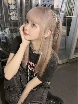 ドットハリス(.Hallis) ミルクティーカラー/ハイトーン/ダブルカラー/レイヤーカット