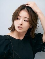 伸ばしかけも可愛く◎こなれミディ小顔ナチュラルボブ