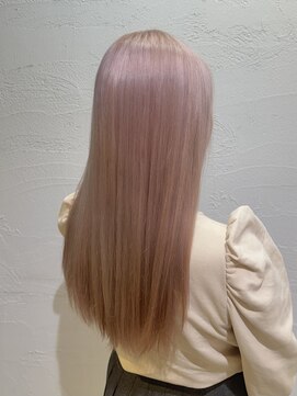 アジールヘア 池袋東口店(agir hair) ブリーチピンクベージュカラー池袋東口