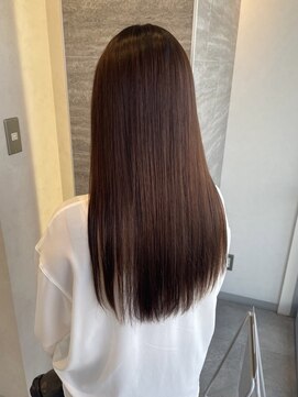 ポジ(poji) 髪質改善カラー 艶カラー ブラウンカラー ミディアム