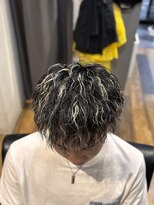 バーバーブロス(BAR BER bro's)&nbsp;メッシュ×ツイストスパイラルパーマ/浦安/メンズパーマ