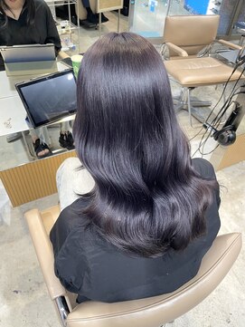 サンク 原宿 表参道(cinq) ラベンダーグレージュカラーミルクティーアッシュベージュ原宿