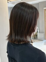 バイエイト(X8) 切りっぱなしロブ/顔周りレイヤー/髪質改善/トリートメント