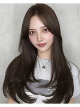 綺麗な女性は"髪の艶"が大切！[韓国/レイヤーカット/顔周り/髪質改善ストレート/前髪カット]