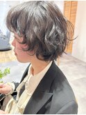 ショートボブ×デジタルパーマ