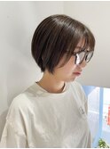 大人ハイライト×ショートヘア