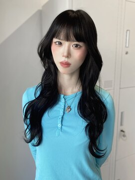 シー(SEA) 韓国hair♪ブルーブラックカラー