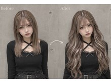 ルミニー(LUMINNY)の雰囲気(80まい!暗髪230~ハイライトへそ上295~)