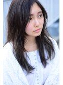 『noine*sasaki』暗めクリームグレー×ニュアンスストレート