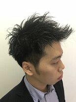 パティオンツー(PATIONN2)&nbsp;ショートアップバングビジカジツーブロックセミウエットスタイル