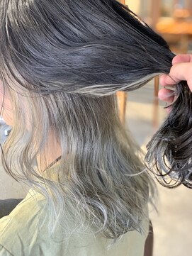アクロスヘアーデザイン 武蔵小杉店(across hair design) インナーホワイトグレー