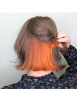 アンド バイ ヘアサロン(AND by hair salon) オレンジインナーカラー