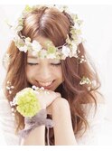 【コトノハ】かわいくなれる　抜け感　春パーマ暖色系カラー