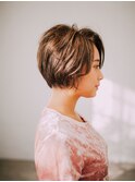 大人かわいいショートボブ/20代/30代/40代/50代/倉敷/白楽町