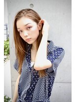 オリンテ バイ レシッド 表参道(orente by rcid)&nbsp;髪質改善顔周りレイヤーロング×艶髪シアーカラーペールベージュ