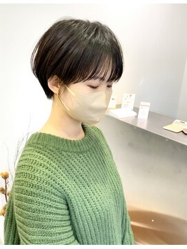 エルエスヘアー(LS HAIR) 【片山陽基】艶感のある大人っぽい透け感前髪のマッシュショート