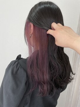 シエル 立川店(CIEL) インナーカラー×パープルピンク【CIEL×maki】