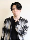 コンマヘア/ウェットスタイル/ラフ/アップバング/ツイスパ/本牧