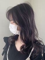 オリンテ バイ レシッド 表参道(orente by rcid)&nbsp;orente 表参道斜めバング×バイオレットシルキーべージュ