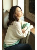 【MINX土屋】モデル井川遥さん風！穏やかニュアンスカールロング
