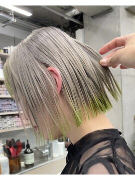 ヴァーディ オモテサンドウ(Vardy omotesando) 裾グリーン・ライムグリーン・ハイトーンベージュ